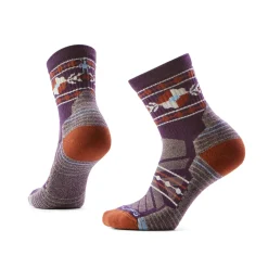 Online Hike Light Cushion Retro Floral Mid Crew Vandresok, dame (Purple Iris) Dame Sokker|Sokker·