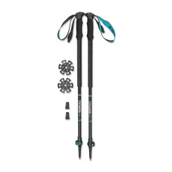Outlet Trekking Pole Touring vandrestave (Black Turquoise Green) Vandrestave