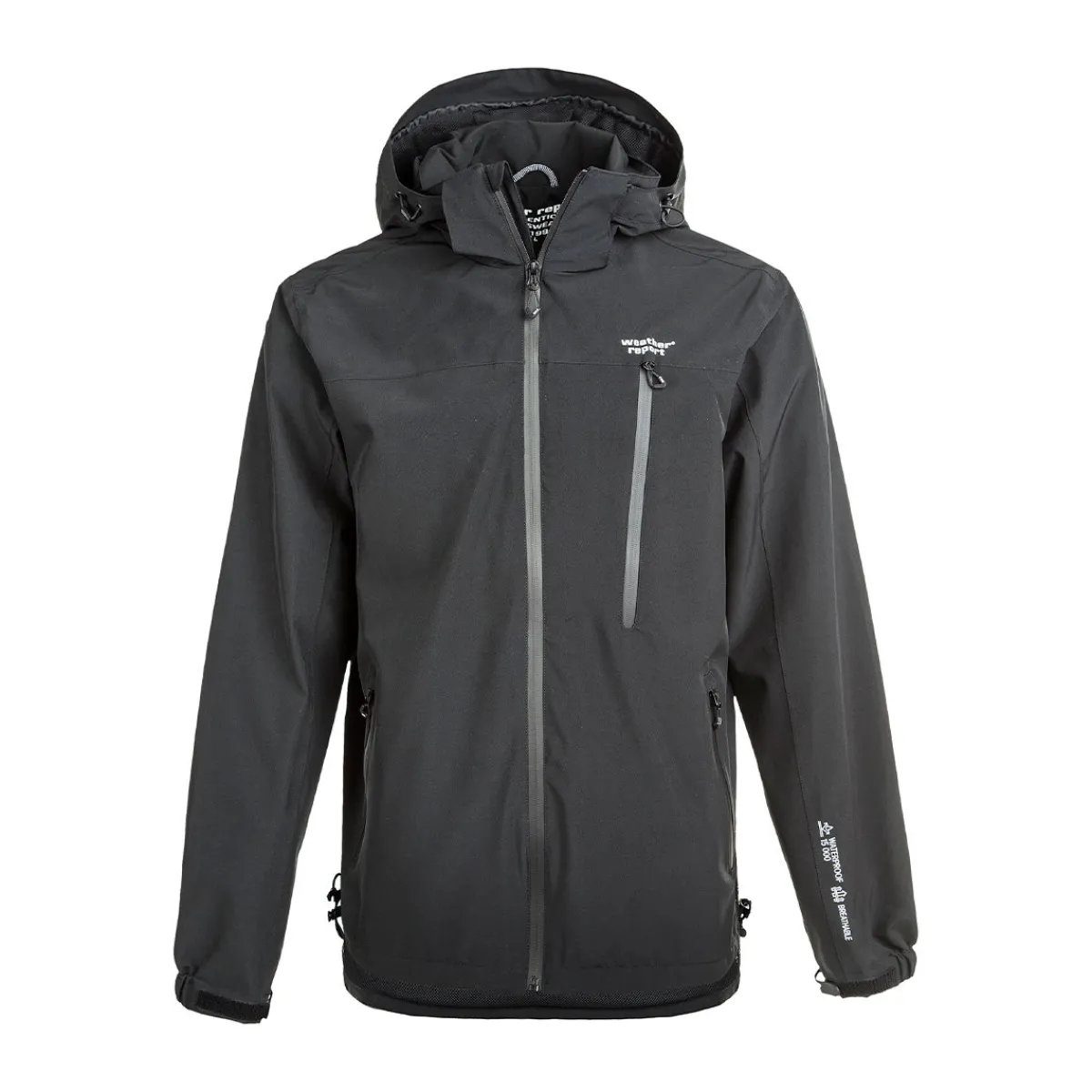 Delton regnjakke, herre (Black) Regntøj·|Jakker·Regnjakker