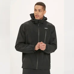 Delton regnjakke, herre (Black) Regntøj·|Jakker·Regnjakker