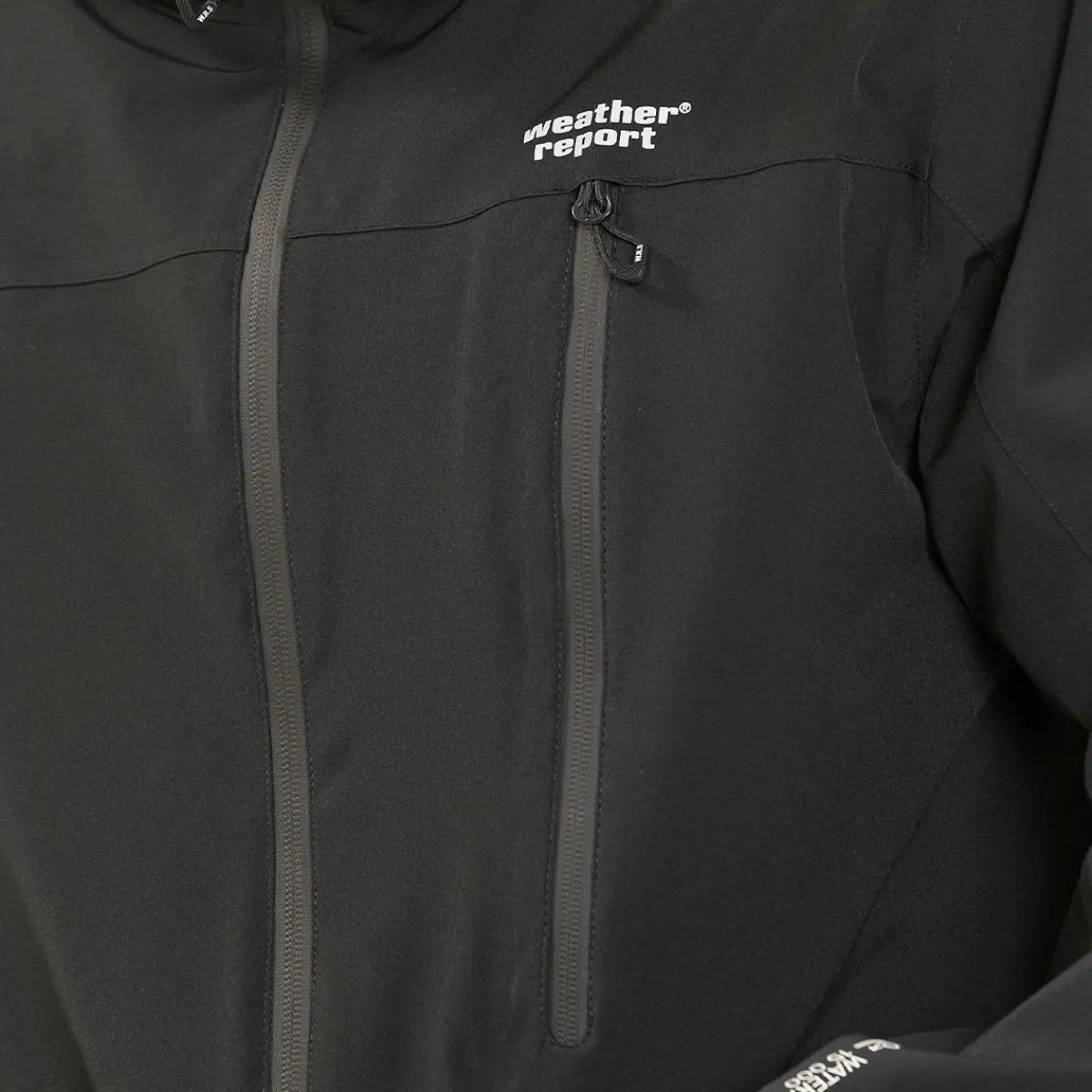 Delton regnjakke, herre (Black) Regntøj·|Jakker·Regnjakker
