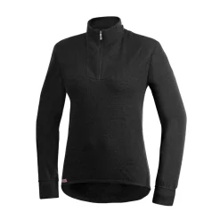 Hot Zip Turtleneck 200 uldundertrøje, unisex (Black) Dame Undertøj·Uldundertrøjer|Undertøj·Skiundertøj