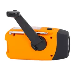 XCEED Solar Emergency Multi Radio 5000 mAh - nødradio med håndsving (Orange) Tilbehør Til Lys & Strøm|Nødradio Med Håndsving