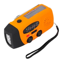 XCEED Solar Emergency Multi Radio 5000 mAh - nødradio med håndsving (Orange) Tilbehør Til Lys & Strøm|Nødradio Med Håndsving